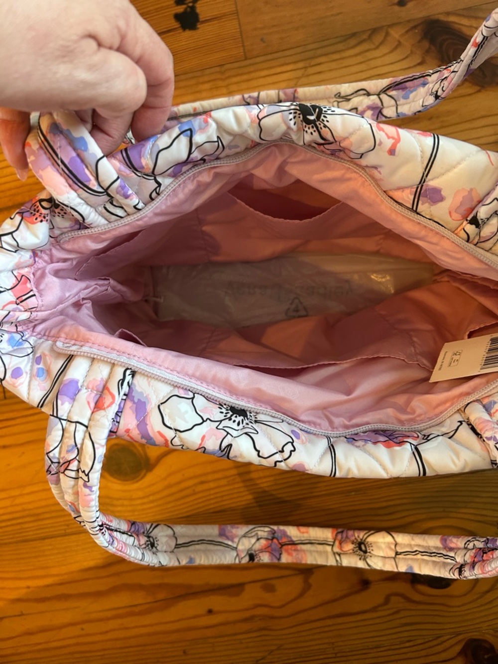 Vera Bradley Quilted Small Tote with Zipper - Picture 4 of 5